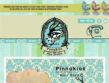 Tablet Screenshot of pinnokioshairstudio.com